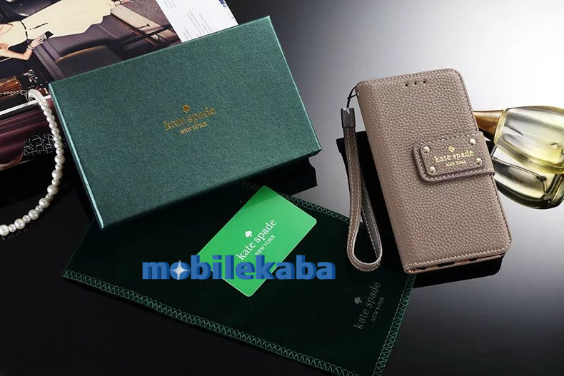
カード収納スマホケース携帯カバーKateSpadeおしゃれ　手帳型
