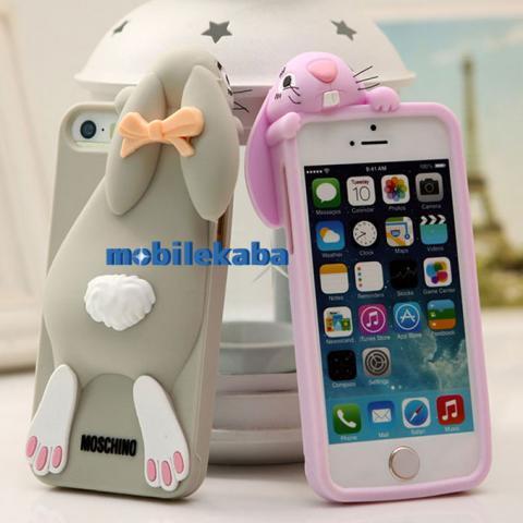 モスキーノiPhone8/7携帯カバー ウサギ兔デザイン可愛いmoschinoファッションiPhone7sケース女子力アップ