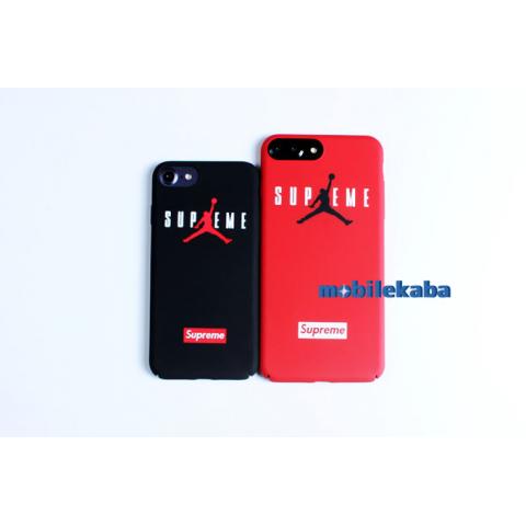 Air jordan supremeブランド風iPhone8ケース シュプリーム8黒赤8plusバスケット スポーツ風クールiPhone7plusケース
