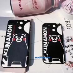 可愛いくまモンiPhone8 iPhone7 iPhone plusケース熊本県マスコット 男女兼用カップル黒赤タイプ超人気iPhone7s携帯カバー
