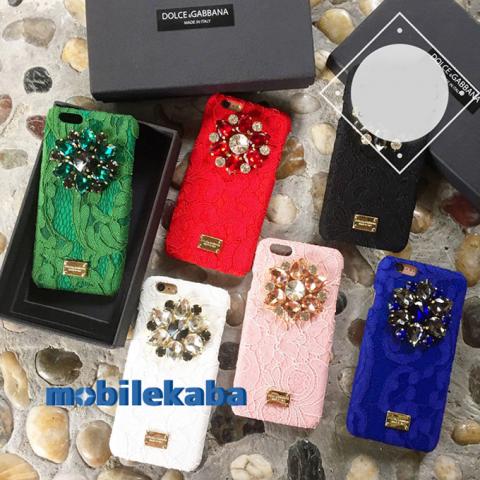 Dolce Gabbanaドルチェ＆ガッバーナ 手作り キラキラダイヤモンド レース iPhone8 iPhone7ケース 女子力ゴージャス風ファッションiPhone7s携帯カバー