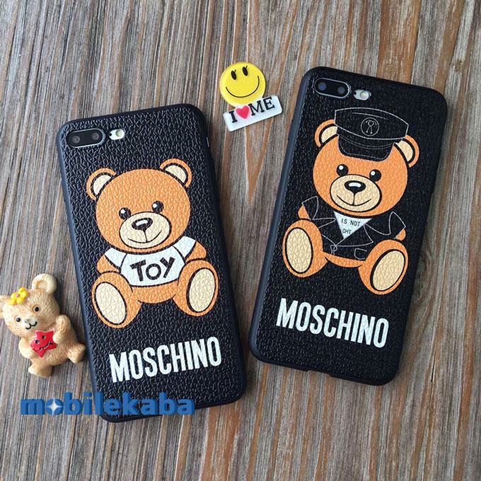 
モスキーノ moschino iPhone8 ケース 海軍 クマ
