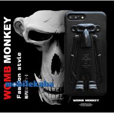 WOMB MONKEY ブランド風 霊魂 モンキー ゴリラ gorilla 猿 3D立体デザイン ブラック レッド カッコイイ iPhoneX iPhone8 iPhone7 ケース 欧米風