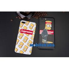 格好つけるシンプソンズ シュプリーム SUPREME アニメ The simpsons カッコイイ iPhoneX iphone8 iPhone7 ケース 個性派 ストリート風デザイン スマホケース