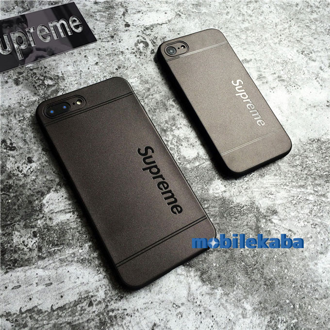 真っ黒 ブラック カッコイイ 個性 ブランド supreme シュプリーム シリコン シンプルシュプリームiPhoneX/8/7 Plus/6sケース iPhoneX iPhone8 iPhone7 ケース