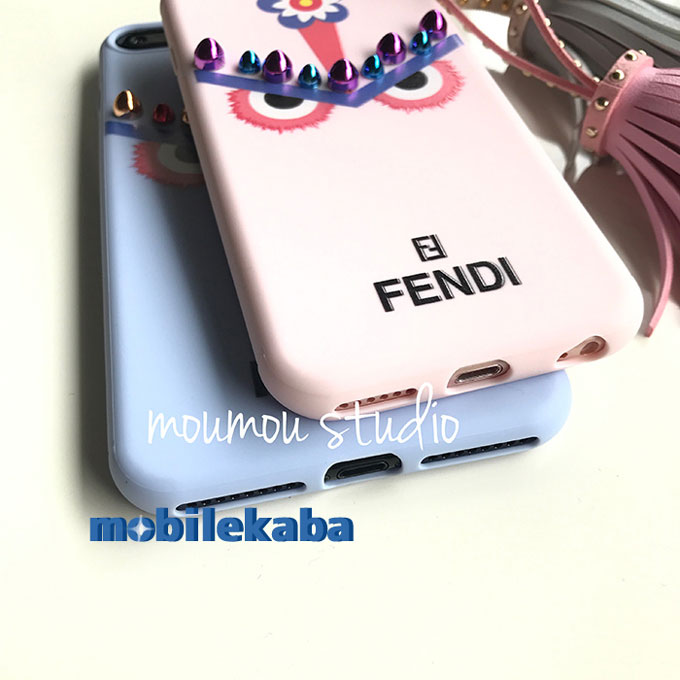 
カップル Fendi フェンデイ iPhoneX iPhone8 ケース 怪獣
