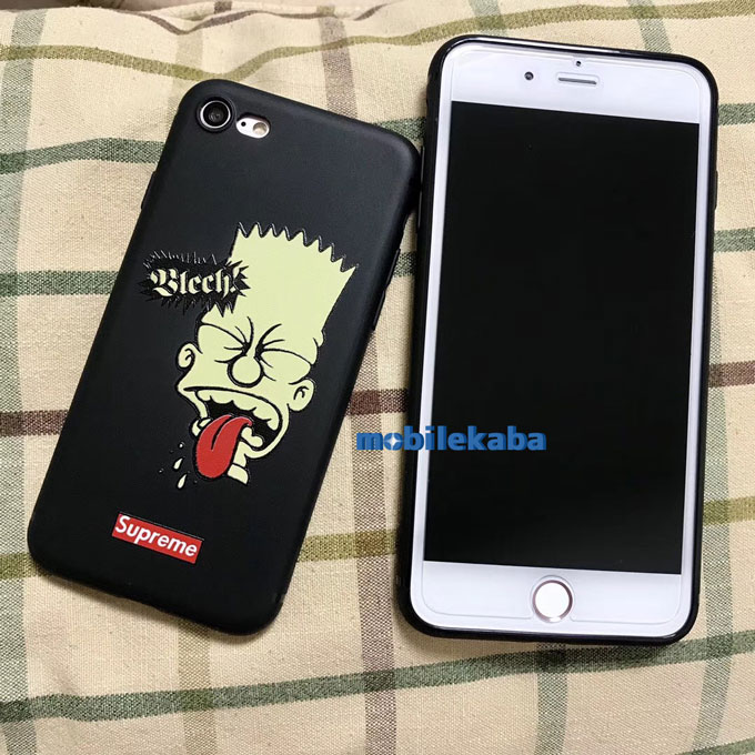 
カッコイイ シュプリーム supreme 舌 シンプソンズ iPhoneX iPhone8 ケース

