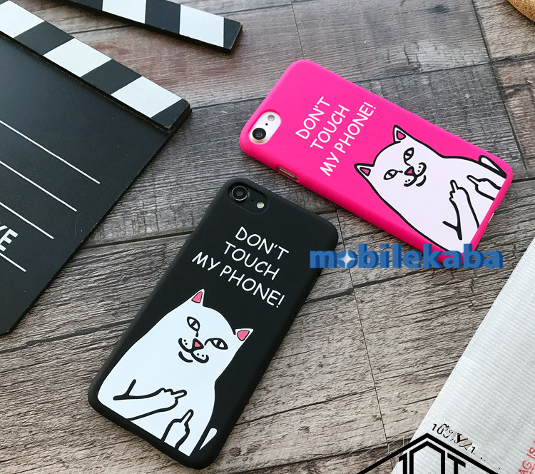 
7plusアイフォン6s携帯カバーRipndipジャケット猫 韓国 海外 インスタ映え ネコ人気カップル男女ペアケース面白いファックユ
