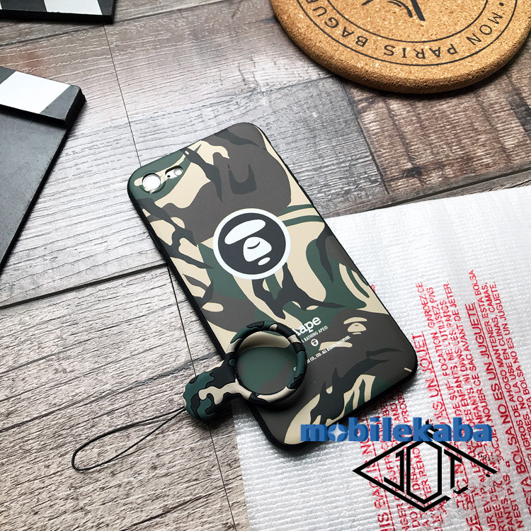 最新男性芸能人ape迷彩iphone7ケースx猿サル頭ストリートファッション　アイフォン6sソフト携帯カバー滑り止めエーエイプAape

