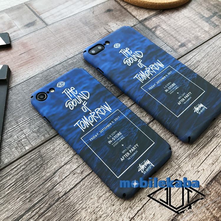 
青いファッション男iphone7ケース8個性的芸能人海深海モデル愛用stussyアイフォン6s plusハードケース女性ストリート風
