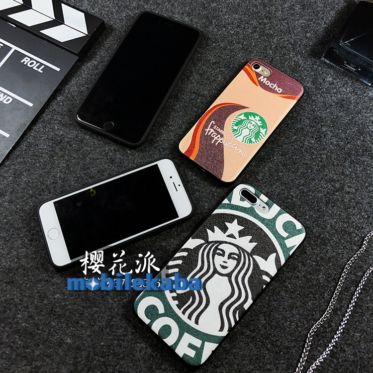 8Plus/7ケースiphone6splusソフト携帯カバー耐衝撃STARBUCKSファッションお揃いペア携帯ジャケット

