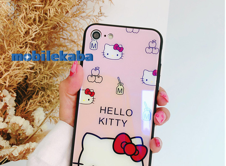 
Hello Kitty硬化ガラス反射アイフォン8/7/6s携帯カバー人気ハローキティかわいいキャラクター
