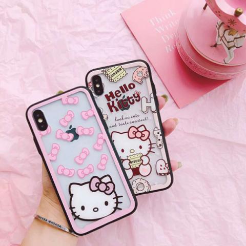 Hello Kitty iphone6/6s/7/8X Plus ケース TPU クリア カバー/スリム 軽量 傷防止 かわいい アイフォン iphoneケースハローキティ